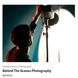 Behind The Scenes Photography