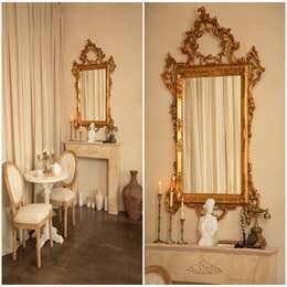 French mirror corner and table 