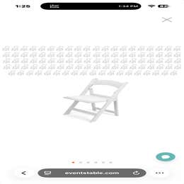 white folding chairs 