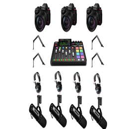 PODCAST - 3 Camera Angles + Audio Recording + Producer