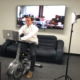 Excercisee Bicycle Desk