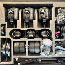 3X Aputure 80C Storm Mono lights