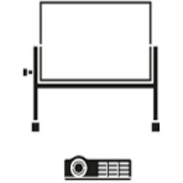 Proyector + pantalla 