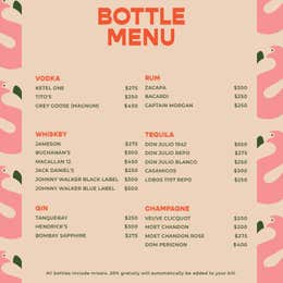 Bottle Menu