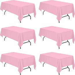 Pink Tablecloths - 6ft Rectangular 