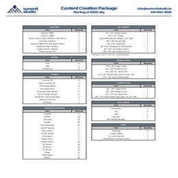 Content Creation Package