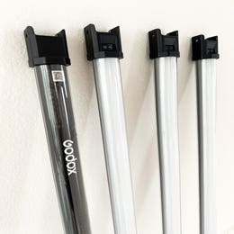 4 LED Tube Lights with Stands 