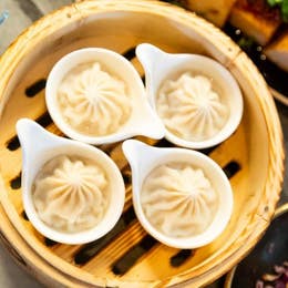Pork Soup Dumplings with Vinegar Caviar
