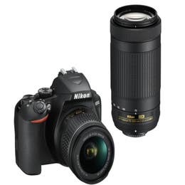 Nikon D3500 DSLR Camera with 18-55mm and 70-300mm