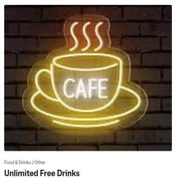 unlimited free drinks