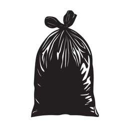 Extra bag of trash disposal