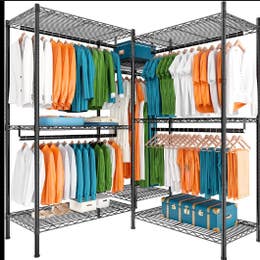 Garment Rack with 20 Felt Hangers
