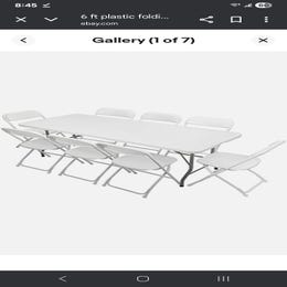 Tables and chairs 