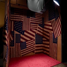 Vintage American Flag Design