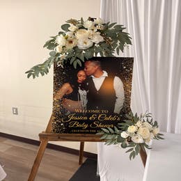 Welcome Sign Board with Easel