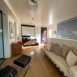 media room (upstairs)