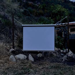 Movie Screen and Projector