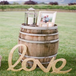Wine Barrel Decor — $50 each / $150 bar setup
