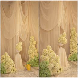 Spring seasonal hydrangea flower arrangements