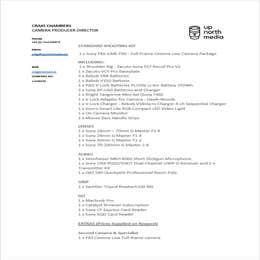 Lighting and Camera Equipment 