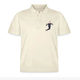 Black Hat Preppy Unisex Bio-Poloshirt