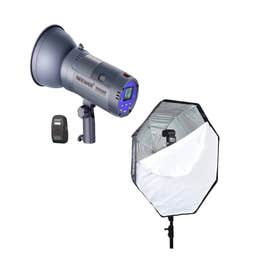 Strobe Light and Umbrella Bundle