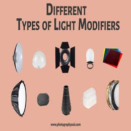 various profoto brand light modifiers