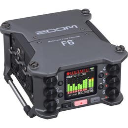 ZOOM F6 6-INPUT / 14-TRACK MULTITRACK FIELD RECORDER