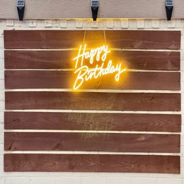 Happy Birthday Neon Sign