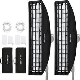 Soonpho 8" x 35" Beehive Honeycomb Grid Softbox