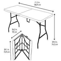 6FT  folding table