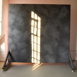 Textured wall on wheels