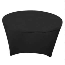 Black Fitted 60 Inch Table Linen