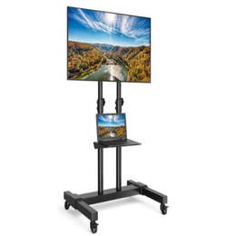 75" TV on a rolling stand