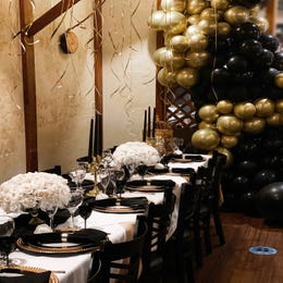 Table arrangement and decorations starting at $300