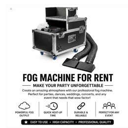 Professional Fog Machine Rental
