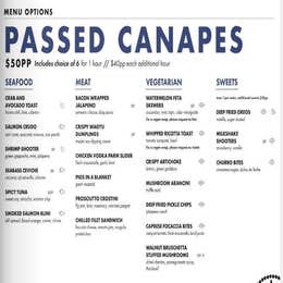 Passed Canapes