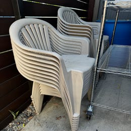 Plastic chairs