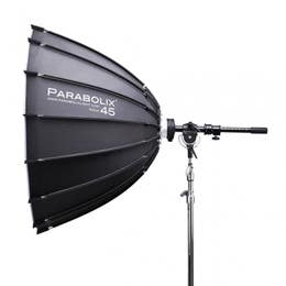 Parabolix 30D, 45, and 60 with their zoom arm and silks