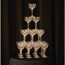 Champagne glass tower 