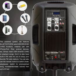 Wireless Speakers & 2 Mics