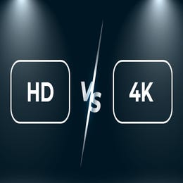 HD to 4K recording per video