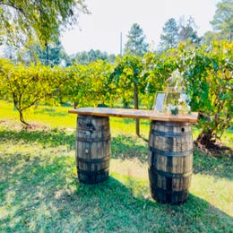 Rustic Barrel Bar