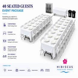 40 Guests Seated Event