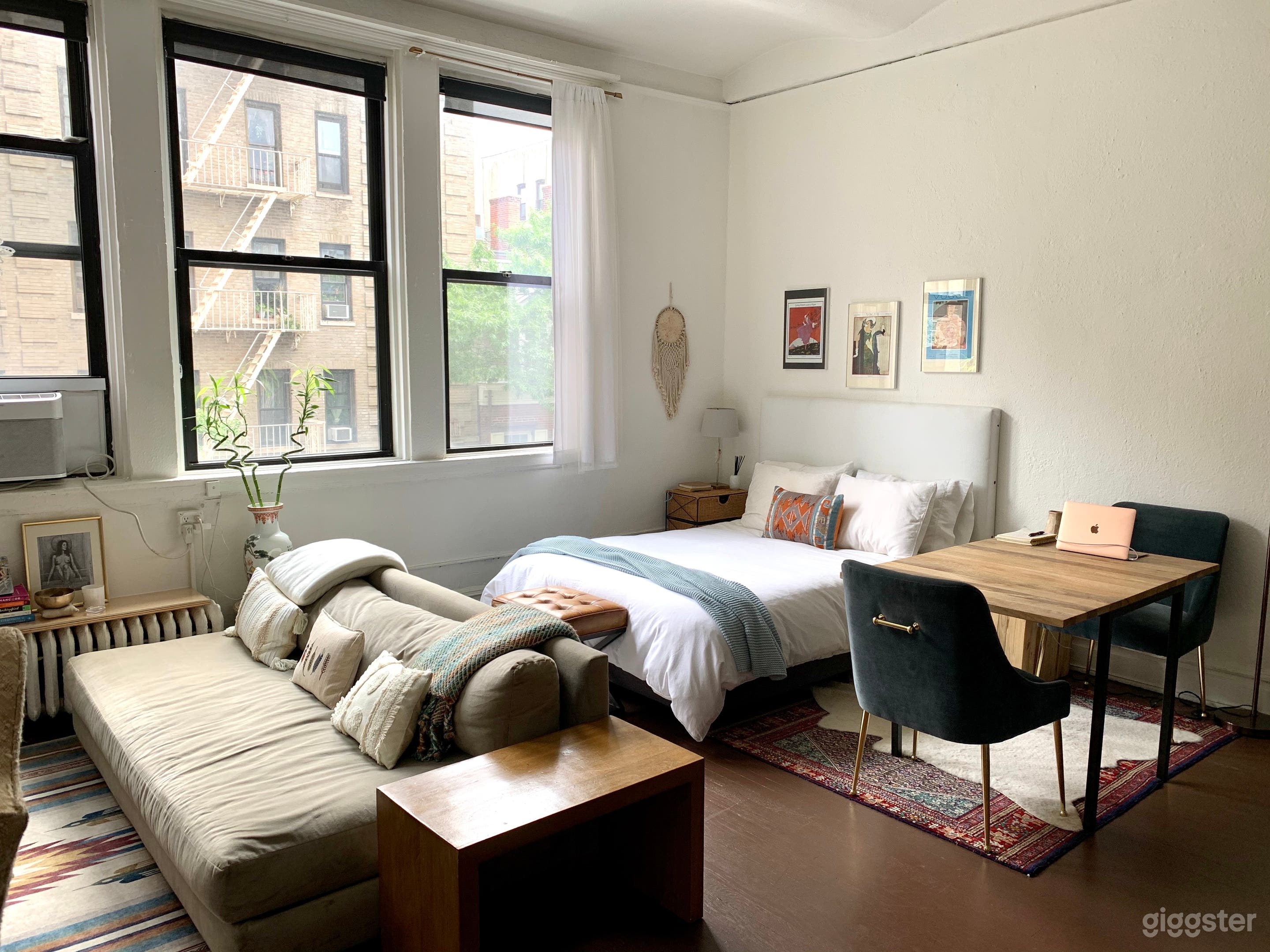 Furniture can be moved around.