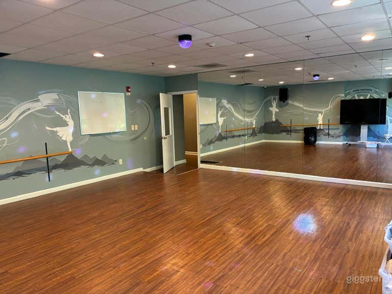  Bright Sunlit Dance Space w/ Disco Light Feature 
