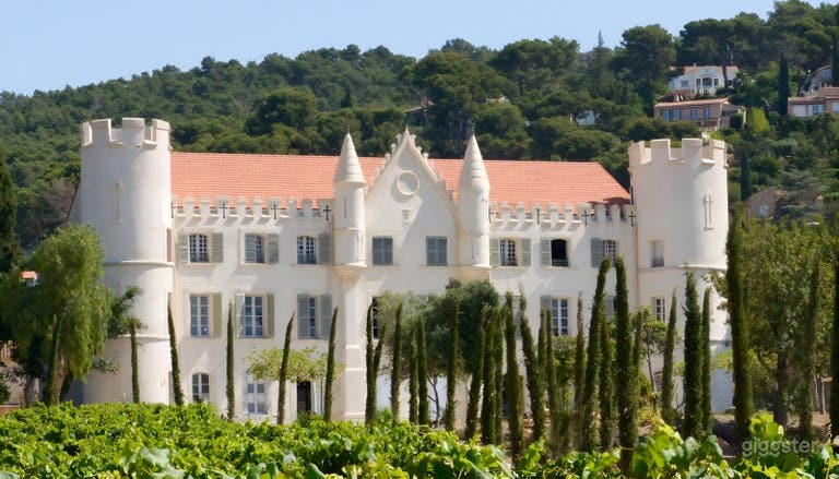  Castle in Provence facing Porquerolles 