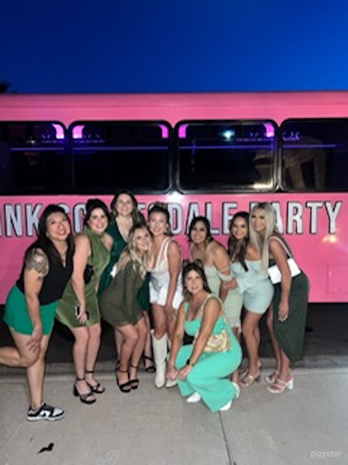 Bachelorette party have a blast with the drag queen party bus.