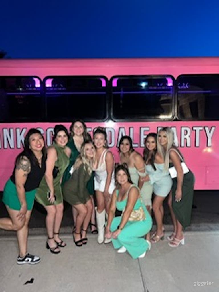  Bachelorette party have a blast with the drag queen party bus. 