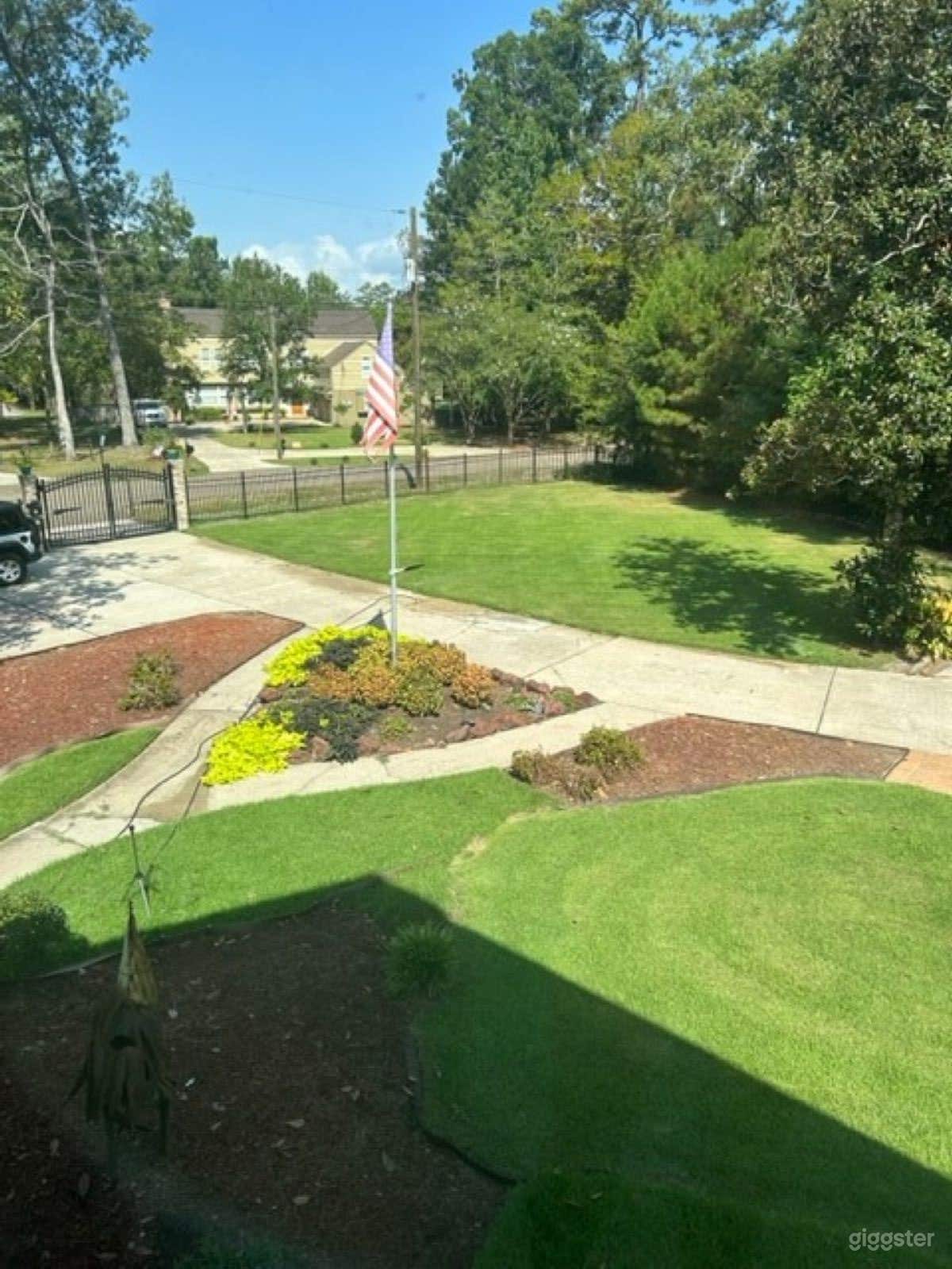 Front Yard, side walk and driveway.
